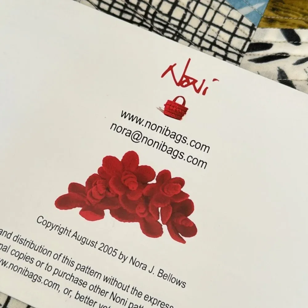Noni Bags Pattern Unfurling Rose for Felting